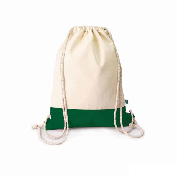 Zainetto in cotone biologico fairtrade® colore verde