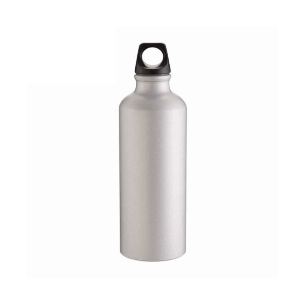 Borraccia sportiva alluminio 500ml colore silver metallizzato opaco