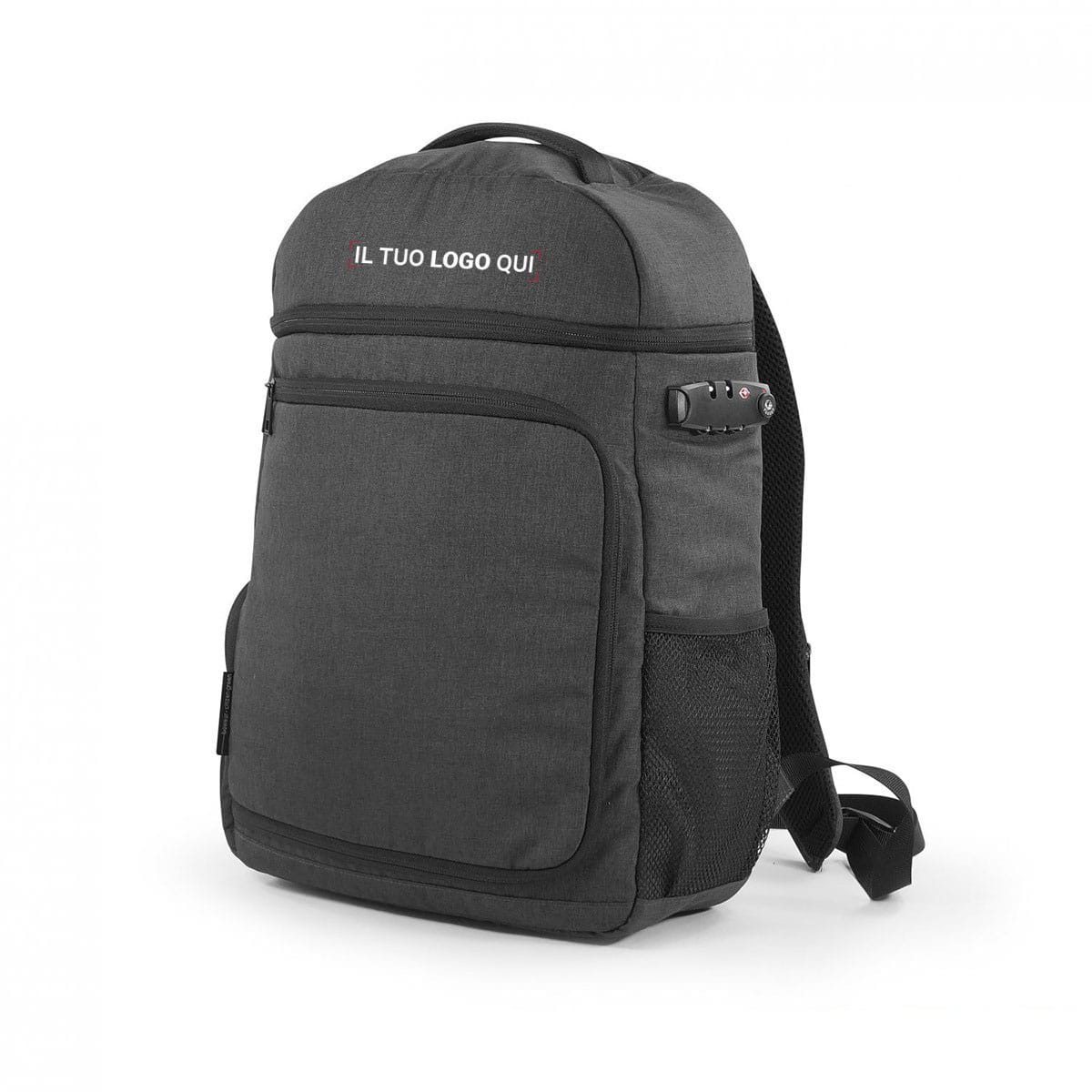 Zaino R-pet porta laptop con tasca RFID e porta di ricarica USB - DUELLE