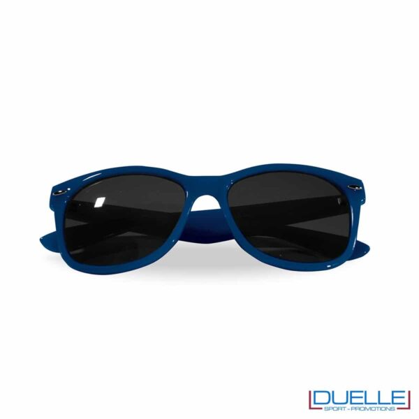 occhiali da sole personalizzati colore rosso, gadget estate personalizzati colore blu