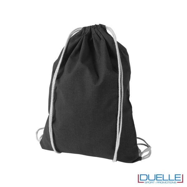 Zainetto economico in cotone colore nero