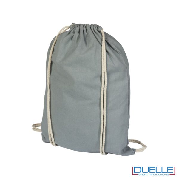 Zainetto economico in cotone colore grigio