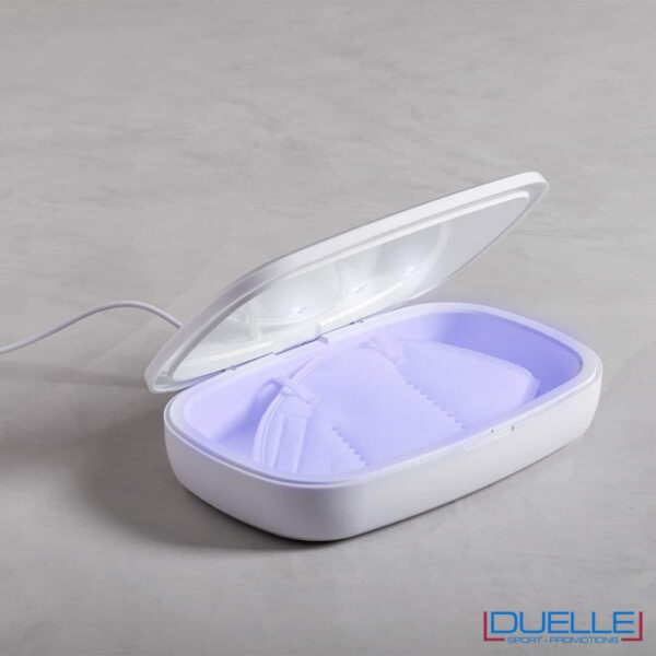 Box sterilizzatore con luce ultravioletta con caricatore wireless