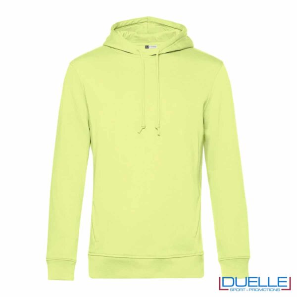 Felpa con cappuccio eco-friendly lime