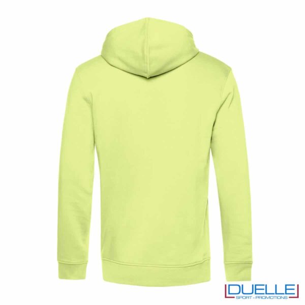 Felpa con cappuccio eco-friendly lime retro