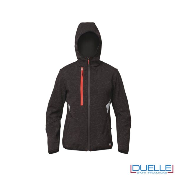 SOFTSHELL Siggi nera personalizzata con ricamo o stampa