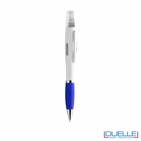 Penna spray per liquido igienizzante colore blu