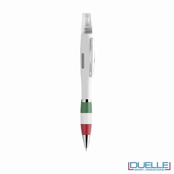 Penna spray per liquido igienizzante particolare tricolore