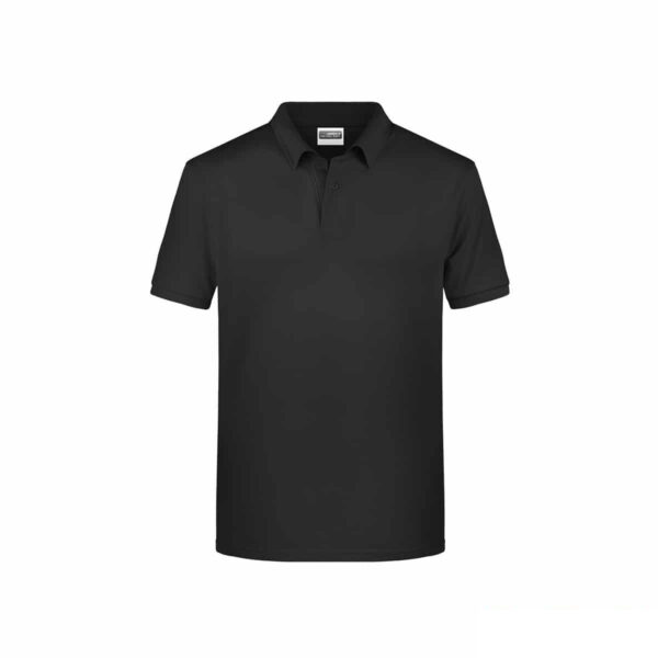 Polo ecologica 100% cotone organico colore nero