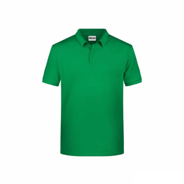 Polo ecologica 100% cotone organico colore verde bandiera
