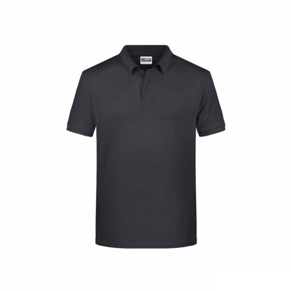Polo ecologica 100% cotone organico colore antracite