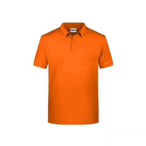 Polo ecologica 100% cotone organico colore arancione