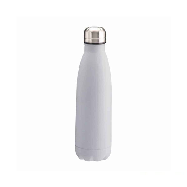 Borraccia termica in acciaio 500 ml colore grigio personalizzata
