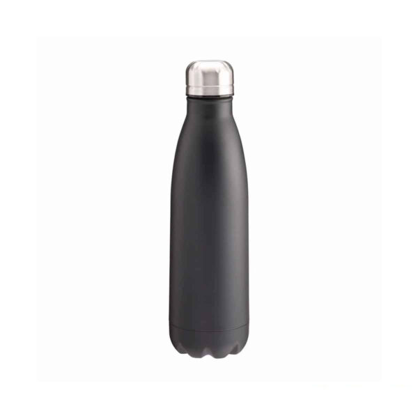 Borraccia termica in acciaio 500 ml colore nero personalizzata