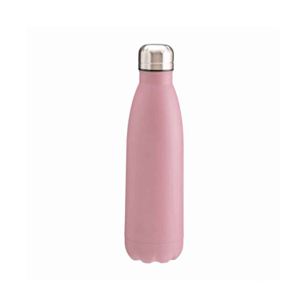 Borraccia termica in acciaio 500 ml colore rosa personalizzata