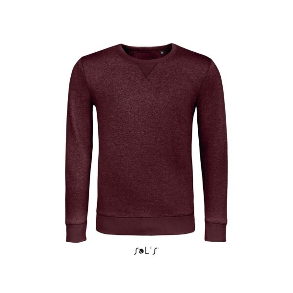 Felpa in cotone LSF colore bordeaux melange