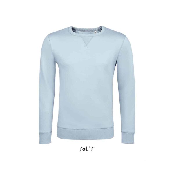 Felpa in cotone LSF colore azzurro pastello