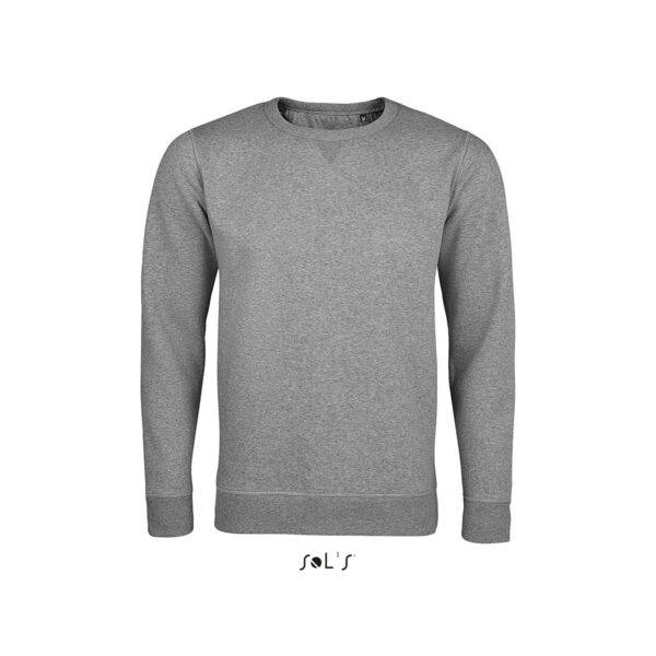 Felpa in cotone LSF colore grigio melange