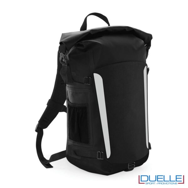 Zaino impermeabile in PVC colore nero personalizzato