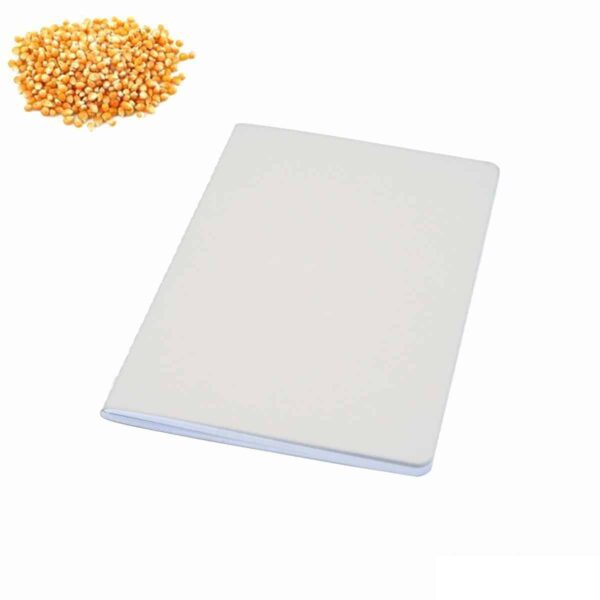 Quaderno carta riciclata con residui della lavorazione del mais