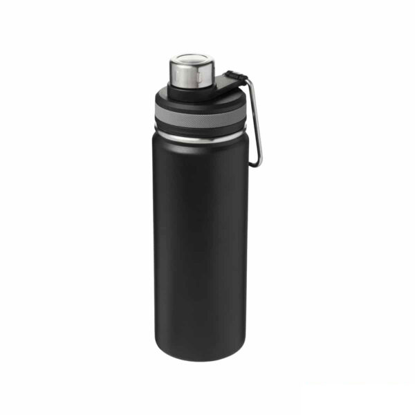 Borraccia termica sportiva 590 ml con manico per trasporto colore nero