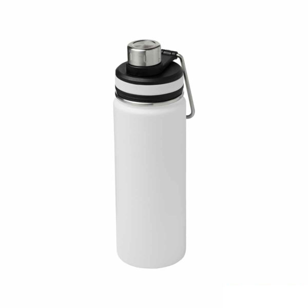 Borraccia termica sportiva 590 ml con manico per trasporto colore bianco