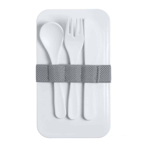 Lunch box antibatterico promozionale con posate
