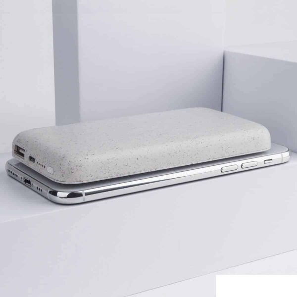 Powerbank wireless ecologico in plastica bio
