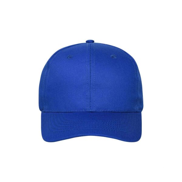 Cappellino cotone organico 6 pannelli colore blu royal