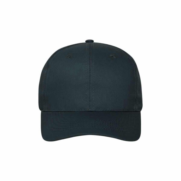 Cappellino cotone organico 6 pannelli colore blu navy