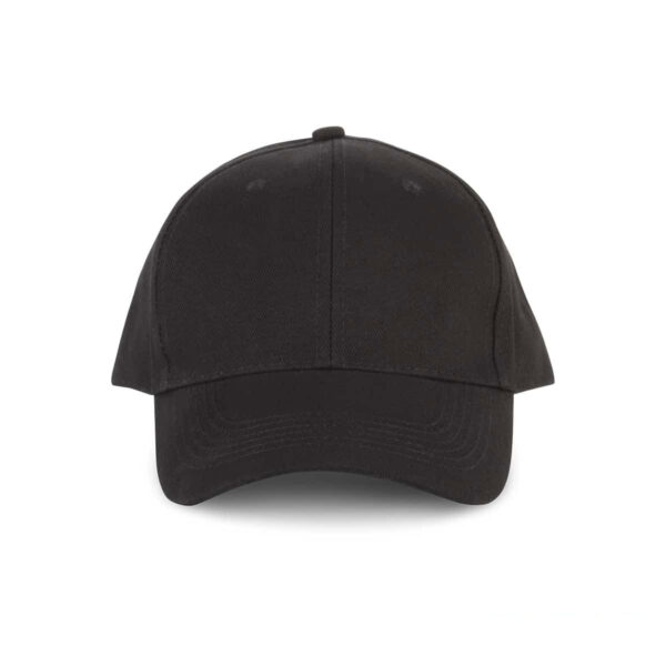 Cappellino in cotone biologico personalizzato con ricamo colore nero