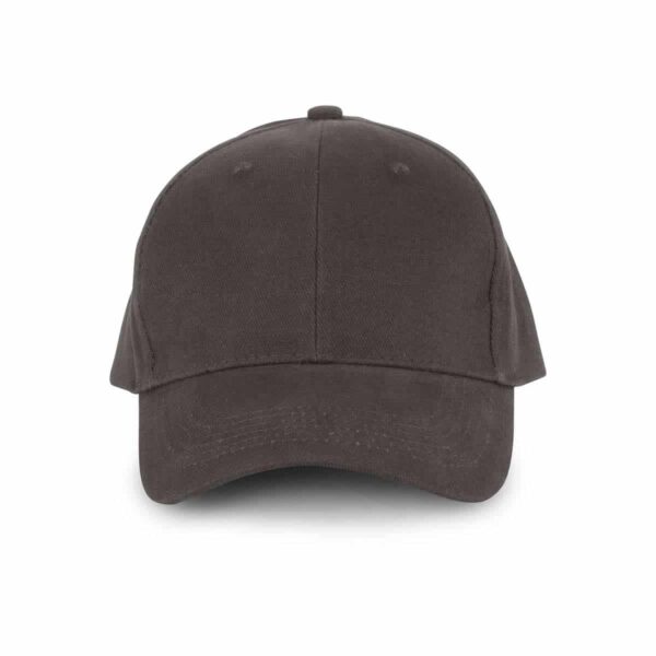 Cappellino in cotone biologico personalizzato con ricamo colore grigio