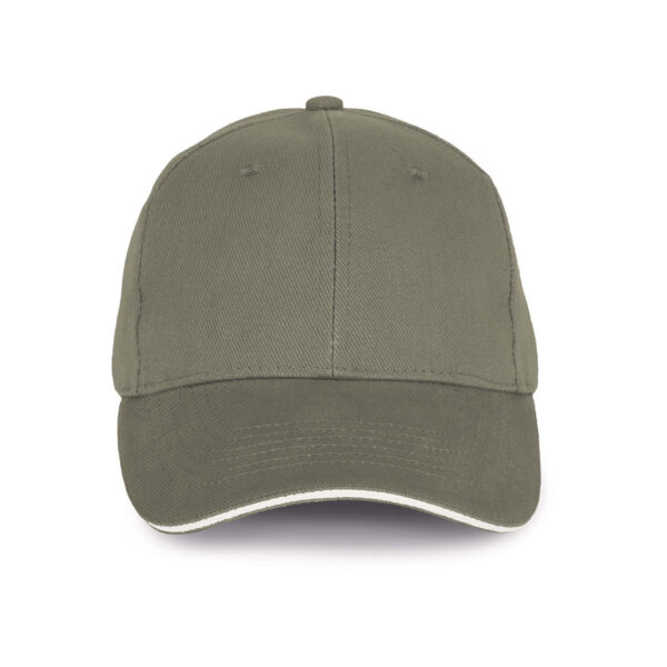 Cappello ecologico cotone bio colore kaki personalizzabile con ricamo