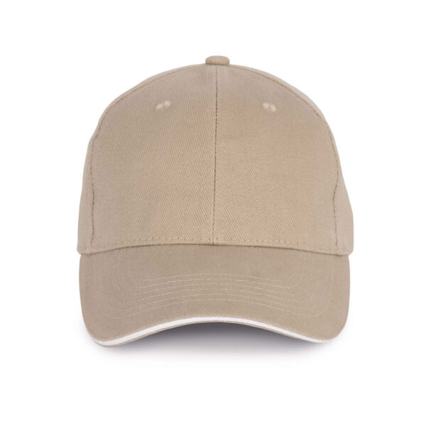 Cappello ecologico cotone bio colore sabbia personalizzabile con ricamo