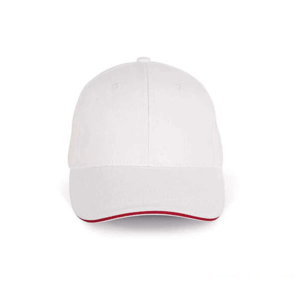 Cappello ecologico cotone bio colore bianco personalizzabile con ricamo