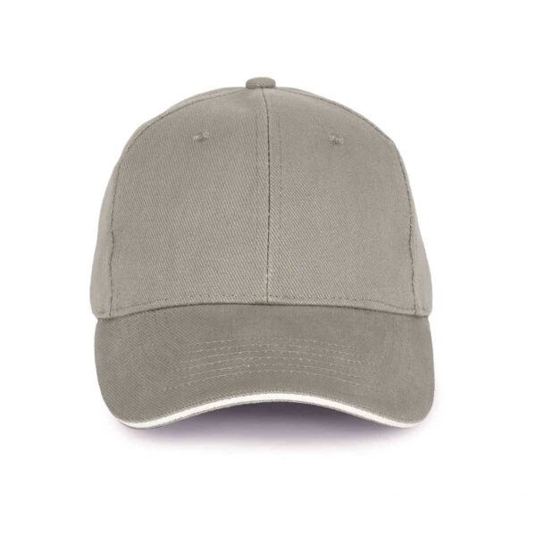Cappello ecologico cotone bio colore grigio chiaro personalizzabile con ricamo