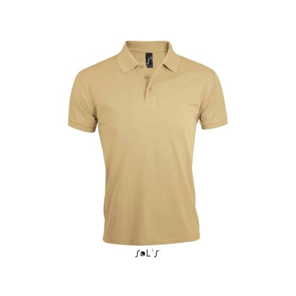 Polo sabbia con logo stagione estiva