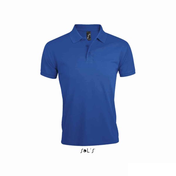 Maglietta polo blu royal con logo per lavoro