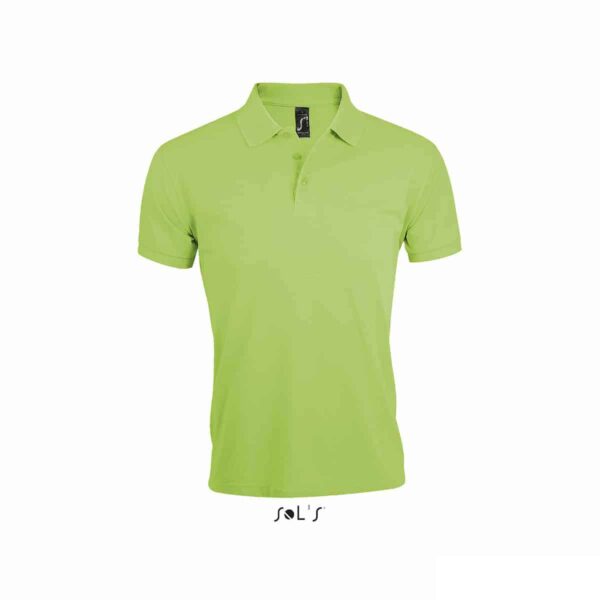 Polo maniche corte fresca verde chiaro branding