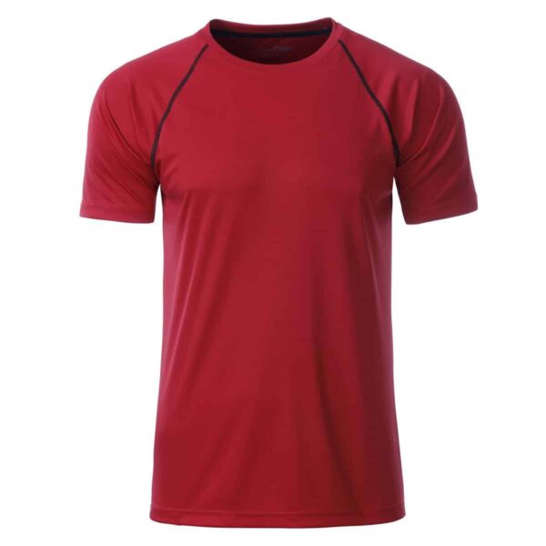 maglietta traspirante rossa uomo