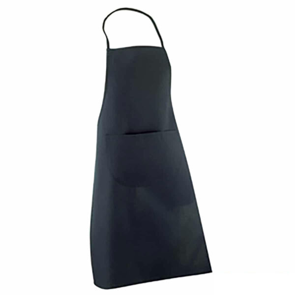 grembiule lungo nero da personalizzare
