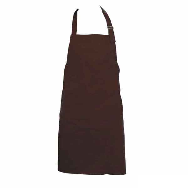 grembiule da cucina marrone lungo