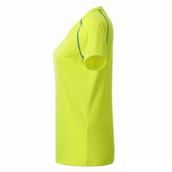 lato maglietta traspirante femminile giallo
