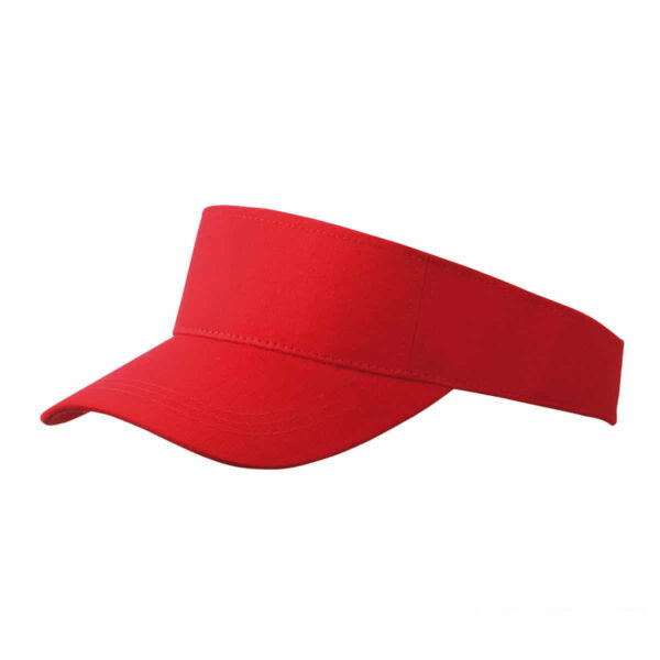 fascia con visiera rossa tergisudore