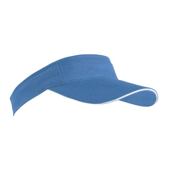 visiera celeste e bianco sport femminile