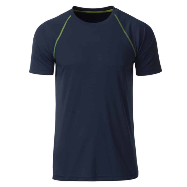 maglia blu navy fitness maschile