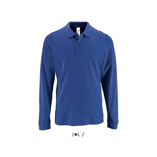 polo blu royal maschile 180 gr cotone