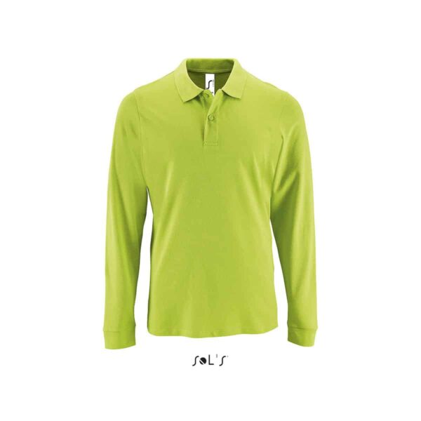 polo lunga uomo verde cotone 180