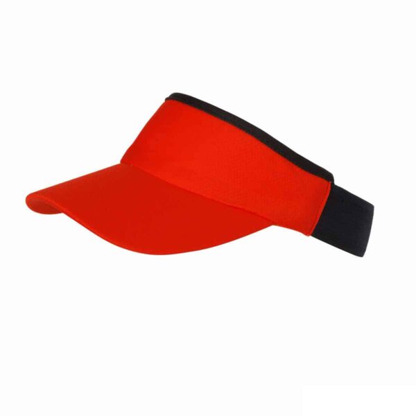 visiera rosso e nero sport