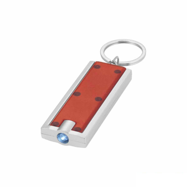 portachiavi colore rosso con led